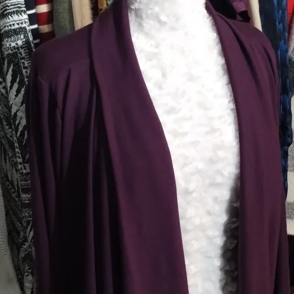 Shawl open cardigan purple XL - Picture 4 of 10